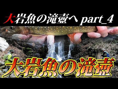 【大岩魚の滝壺へpart_4】大イワナ！滝壺は本物だった！