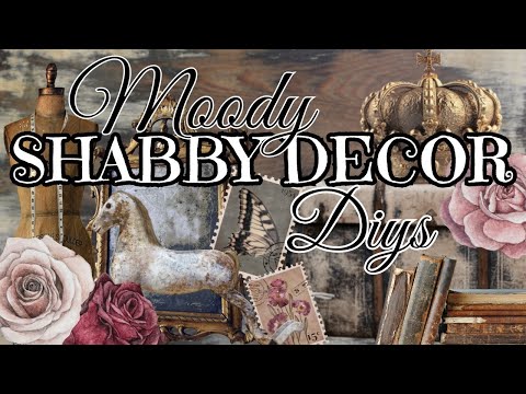 Shabby Moody THRIFT FLIPS UPCYCLED  Items with Paint Techniques You Don't Want to Miss!!!