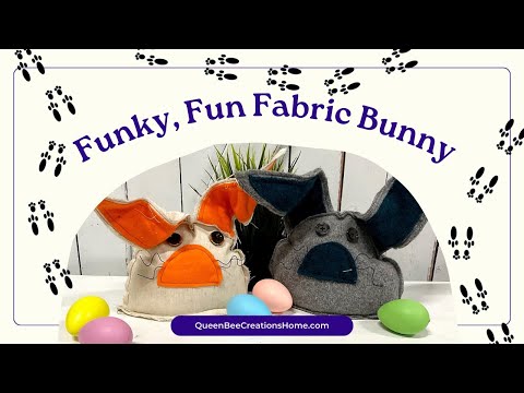 Funky, Fun, Fabric Bunny