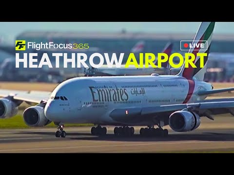 London Heathrow Airport Live LHR - Monday 3rd March 2025