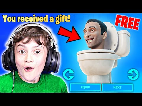 Gifting Little Bro *NEW* Skibidi Toilet Bundle! (FREE)