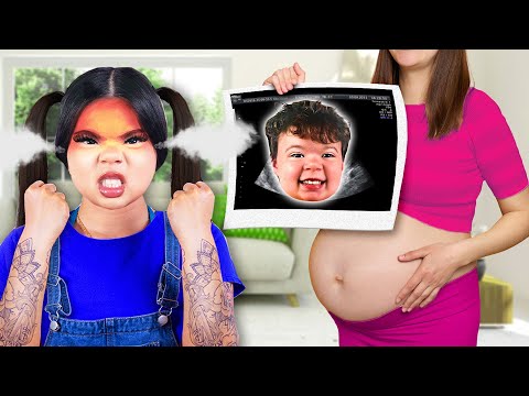 Sister VS Baby Brother! How To Survive a New Sibling | If My Mom Was Pregnant Funny Situations