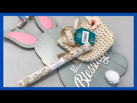 Easter Hanger DIY || Dollar Tree Bunny Makeover || Just 1 Quick Craft