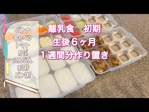 #3[生後6ヶ月]離乳食初期ストック作り！なるべく簡単に作りたい！