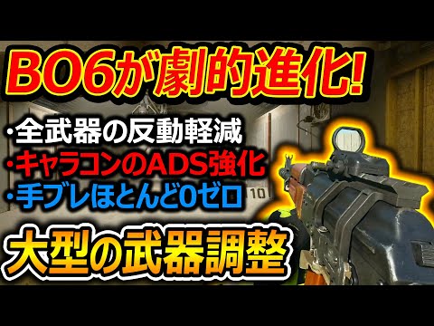 【CoD:BO6】BO6が劇的進化!大型の武器調整!!『全武器の視覚反動軽減・キャラコンADS強化・手ブレほとんど0(ゼロ)に!!』【実況者ジャンヌ】