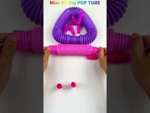 Big 🆚 Mini POP-TUBE #diy #creative #satisfyingvideos #toys #relaxing #oddasmr #poptubesounds