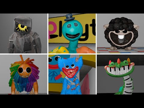 All Poppy Playtime Chapter 4 Monsters Chase in Poppy Playtime (Garry's Mod)