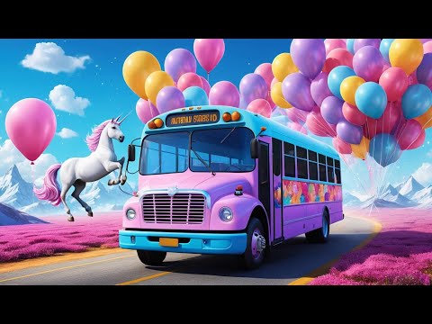 The Unicorns on the Bus | Fun Nursery Rhyme for Kids | Sing-Along Song