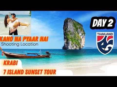 Krabi Day 2: 7-Island Sunset Tour & Kaho Na Pyaar Hai Movie Location! 🌅 | Thailand Vlog