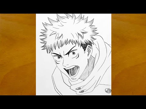 How to Draw Yuji Itadori Step by Step || Jujutsu Kaisen Anime Sketch