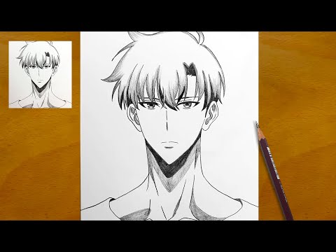 How to Draw Sung Jinwoo Step by Step || Easy Anime Drawing || Solo Leveling Pencil Sketch