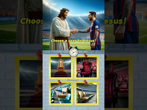 🙏 JESUS and MESSI: The Ultimate Football Match! ❤️⚽ #Jesus #JesusQuiz #BibleStudy #Messi