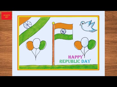 Republic Day Drawing Easy Steps || Republic Day Drawing For Beginners || Republic Day 2025