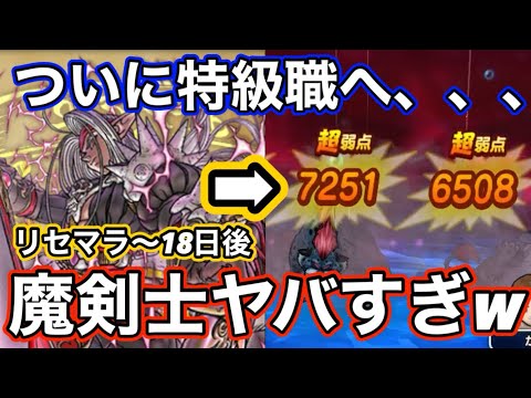 【ドラクエウォーク】火力革命！！レベル上げ効率爆上がり！？リセマラ〜18日後ついに特級職の魔剣士に転職したら低Lvなのに最強すぎるwwwゼロから始める【ドラゴンクエストウォーク】part21