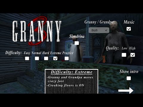 Granny 3 Version 1.0.2 in Extreme Mode without Slendrina jumpscares