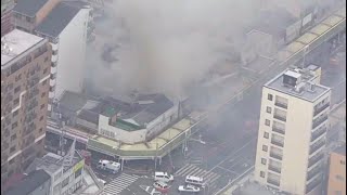 【LIVE】兵庫・明石市の商店街で火災　火元は模型店か　和菓子店にも延焼　けが人や逃げ遅れがいないか確認中〈カンテレNEWS〉