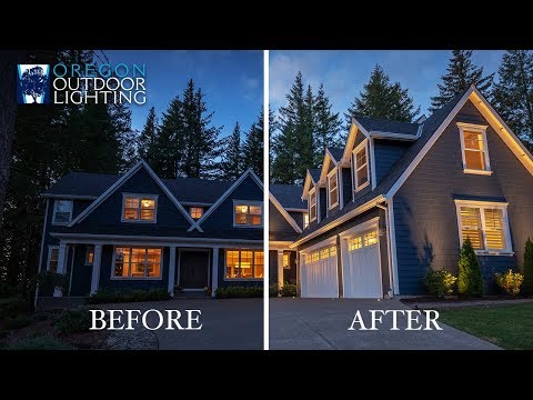 Outdoor Lighting Walkthrough on Classic NorthWest Home | Oregon Outdoor Lighting