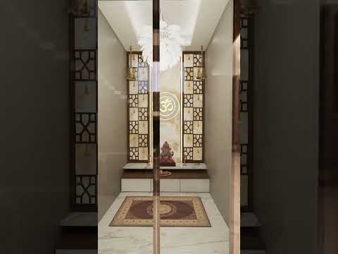 Modern Puja room design, #pujaroom #poojaroomdecor #poojaroomdesigns #shortvideo  #shorts