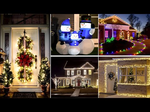 100+ CHRISTMAS OUTDOOR DECORATIONS DIY -  CHRISTMAS HOME DECORATING IDEAS 2025 - CHRISTMAS TRENDS 🎄