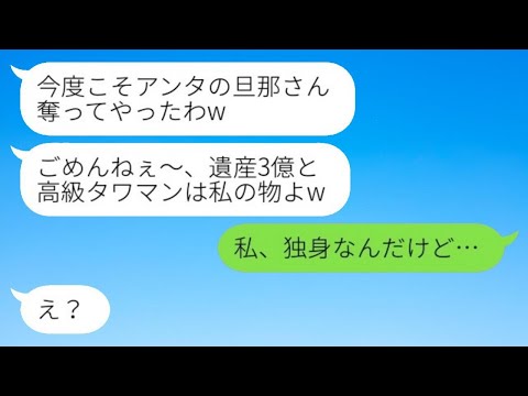 旦那を奪った友人から結婚報告「遺産3億と高級タワマンは私のモノw」→勘違いで略奪を繰り返す女に"衝撃の事実"を伝えた時の反応がwww