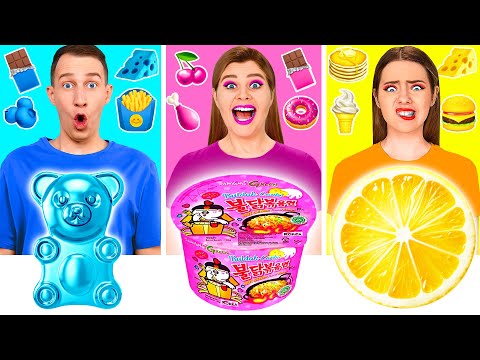 Food of The Same Colors Challenge | Funny Food Situations by RaPaPa Challenge