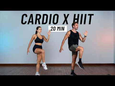 20 Min Fat Burning HIIT Workout - All Standing, No Jumping, No Equipment