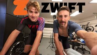 Sprinter tries his first Zwift Race