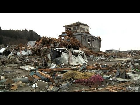 大きな被害を受けた陸前高田市［震災翌日］