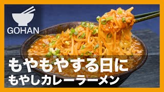 【簡単レシピ】もやもやする日に『もやしカレーラーメン』の作り方【男飯】