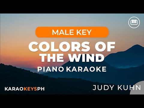 Colors Of The Wind - Judy Khun (Male key - Piano Karaoke)