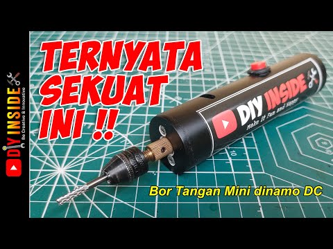 Cara membuat Bor Tangan Mini dari DINAMO DC 12 Volt #diy