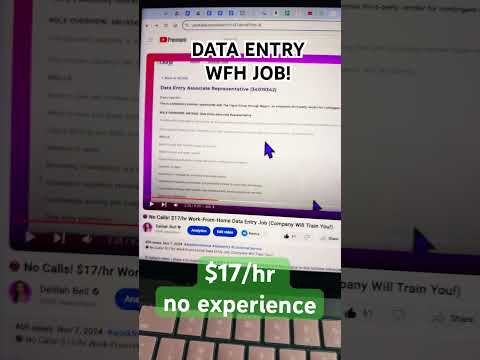 📵 No Calls! $17/hr Work-From-Home Data Entry Job (Company Will Train You!)