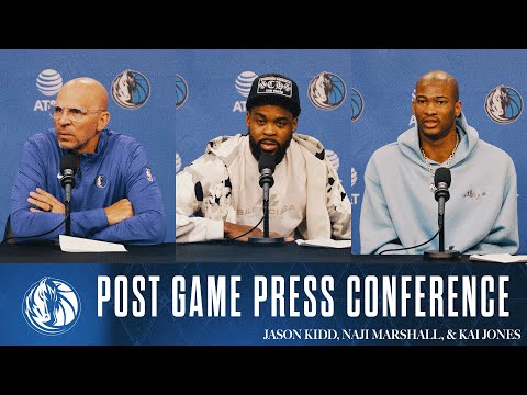 Jason Kidd, Naji Marshall, & Kai Jones | Post Game vs SAC | 03/03/25