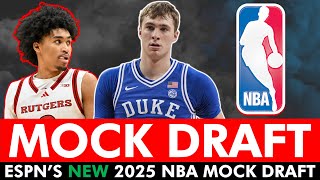 ESPN 2025 NBA Mock Draft: 1st Round Projections Ft. Cooper Flagg, Ace Bailey & Dylan Harper