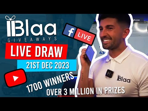 BLAA GIVEAWAYS | LIVE DRAW | 21st December 2023