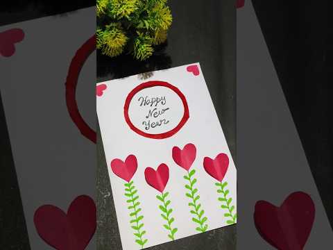 Happy New Year Card | DIY New Year Card making #shorts #cards #viral