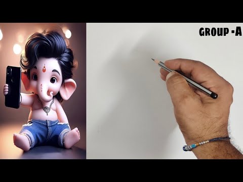 Lord ganesha drawing step by step , Easy pencil drawing of lord ganesha, How To Draw lord ganesha