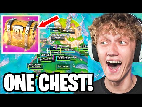 I Hosted A ONE CHEST Only Tournament In OG Fortnite! (Impossible)