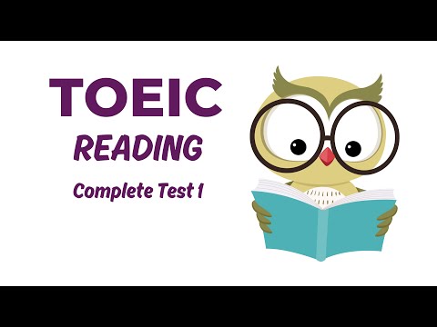 TOEIC Reading Complete Test 1 with Answers (2024) #toeic #toeicreading