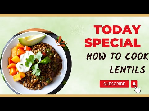 How to cook lentils + Avoid Heart attack + loss weight