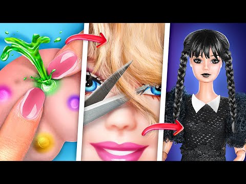 BARBIE Clean Up & Transformation! DIY Doll Extreme Makeover