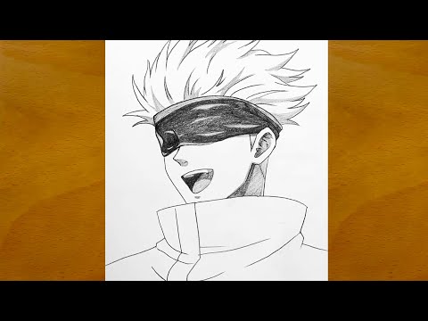 How to Draw Gojo Satoru || Step-by-Step Anime Sketch