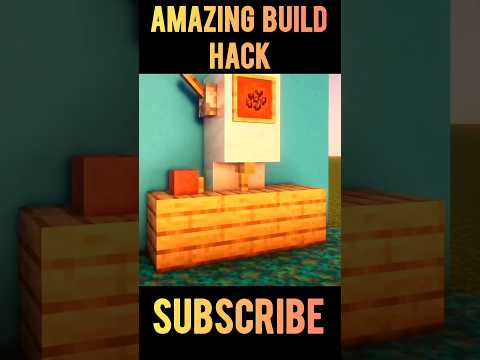 Amazing Build Hack in MINECRAFT #minecraftshorts #youtibeshorts #shorts #minecraftbuilding