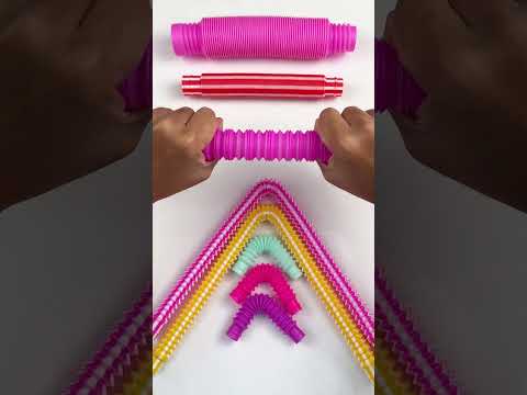 Creation of Pop Tubes Compilation Toy ASMR DIY #satisfying #compilation #poptube #relaxing #creative