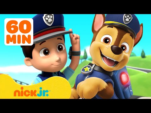 PAW Patrol Chase's Best Moments! 💥 60 Minute Compilation | Nick Jr.