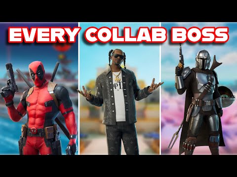 Ranking EVERY COLLAB BOSS In FORTNITE HISTORY From WORST To BEST