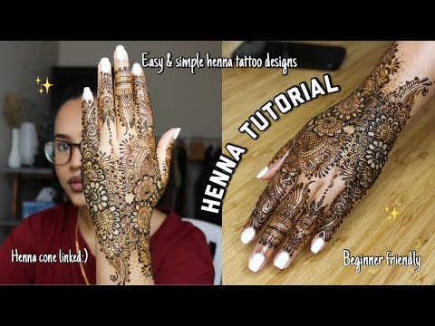 HOW TO APPLY HENNA ON HAND / EASY HENNA DESIGNS FOR BEGINNERS