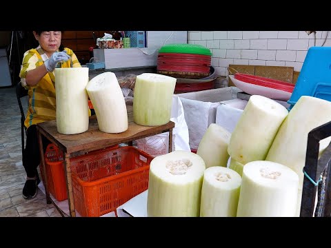 Making Winter Melon Tea and Homemade Ice Cream in Kaohsiung, Taiwan, a 65-Year-Old Tradition