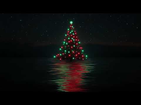 Christmas Tree 🎄 on Calm Waters and Relaxing Christmas Instrumental