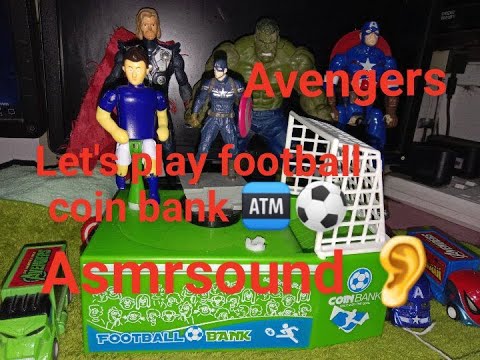 Satisfying  football coin bank  / asmrsound  / trending / avengers